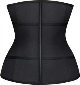 img 2 attached to Get The Perfect Hourglass Figure With ASHLONE Women'S Latex Waist Trainer!