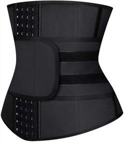img 3 attached to Get The Perfect Hourglass Figure With ASHLONE Women'S Latex Waist Trainer!