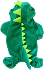 img 1 attached to NACOCO Dog Dinosaur Costume: Vibrant Green Pet Clothes for Medium & Large Dogs