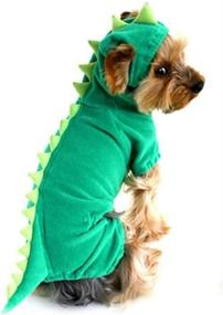 img 3 attached to NACOCO Dog Dinosaur Costume: Vibrant Green Pet Clothes for Medium & Large Dogs