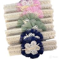 floral baby girl headbands with bows - hair accessories for newborns, toddlers, and children (4) logo