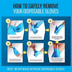 img 1 attached to 🧤 SereneLife SLGLVNIT100LG - 100 Pcs Nitrile and Vinyl Blend Disposable Gloves, Soft Industrial Gloves, Powder-Free, Latex-Free Protective Gloves, Large Size, Soft and Comfortable