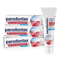 revitalize your smile with parodontax 🦷 active repair toothpaste: freshen breath, strengthen teeth logo