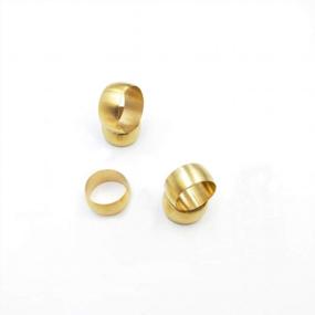 img 2 attached to 40 Pack Of Beduan 1/8" OD Brass Compression Fittings & Ferrules Sleeves.
