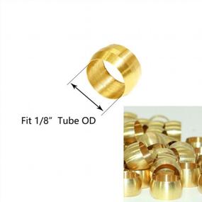 img 3 attached to 40 Pack Of Beduan 1/8" OD Brass Compression Fittings & Ferrules Sleeves.