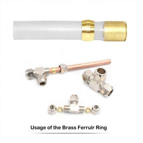 img 1 attached to 40 Pack Of Beduan 1/8" OD Brass Compression Fittings & Ferrules Sleeves.