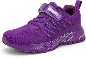 img 3 attached to KUBUA Sneakers Lightweight Breathable Athletic Girls' Shoes ~ Athletic