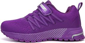 img 1 attached to KUBUA Sneakers Lightweight Breathable Athletic Girls' Shoes ~ Athletic