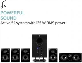 img 1 attached to AUNA Areal Active 525-5.1 Surround Sound System Home Theater Bluetooth USB SD AUX Black