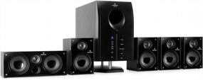 img 4 attached to AUNA Areal Active 525-5.1 Surround Sound System Home Theater Bluetooth USB SD AUX Black