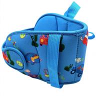 car seat head support for child, baby carseat head support, head band strap headrest, carseat sleeping baby carseat head support for toddler kids children child infant(blue dinosaur) logo