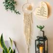 bohemian moon dream catcher: perfect birthday gift for grandma and home decor accent, also ideal as room decor and dreamcatcher logo