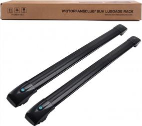 img 4 attached to MotorFansClub Roof Rack Cross Bars For Jeep Cherokee 2014-2019 | Aluminum Cargo Luggage Rail (Not Compatible With Grand Cherokee)