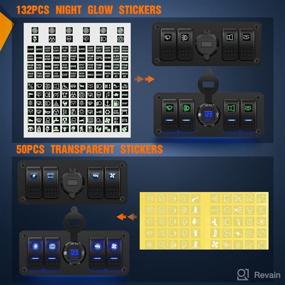 img 2 attached to Nilight 4 Gang Rocker Switch Box: QC 3.0 USB Charger, Voltmeter, Waterproof Panel for Boats, RVs, Trucks - 2 Years Warranty
