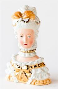 img 1 attached to 🗼 Ceramic Marie Antoinette Salt and Pepper Shaker Set in Gift Box