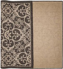 img 1 attached to Benissimo Indoor Outdoor Rug Rams Horn Collection, Natural Sisal Woven And Jute Backing Area Rugs For Living Room, Bedroom, Kitchen, Entryway, Hallway, Patio, Farmhouse Decor 4X6, Gray