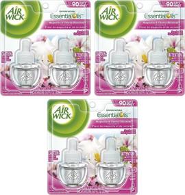 img 2 attached to 🌸 Air Wick Scented Oil White Lilac, Magnolia & Cherry Blossom Twin Refill - Long-lasting Fragrance, Pack of 3