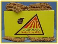 california golden spray millet - premium quality 25 lbs: ideal for birds and small pets logo