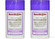 nutribiotic lavender deodorant grapefruit aluminum logo