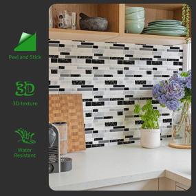 img 3 attached to Transform Your Kitchen And Bathroom With Easy To Install 3D Self-Adhesive Tile Stickers!