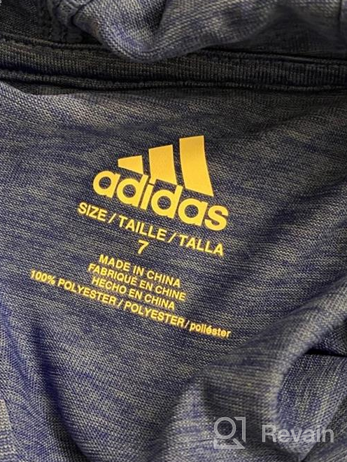 img 1 attached to 👕 adidas Boy's Long Sleeve Melange Hooded Tee and Tapered Pants Set review by Peter Caw