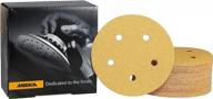 mirka 5-inch 5-hole 80 grit dustless hook & loop sanding discs - 50 pack logo