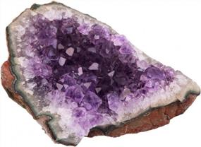 img 4 attached to Natural Amethyst Crystal Cluster Specimen Stone For Healing, Reiki, Home Decor - Mookaitedecor (0.1-0.2Lb)