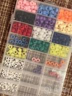 img 1 attached to UOONY 1800Pcs Letter Beads For Bracelet, 1300Pcs Letter Beads, 500Pcs Large Hole Beads Multi Color, White Round Alphabet Beads For Name Bracelets, Jewelry Making And Crafts review by Brian Rivera