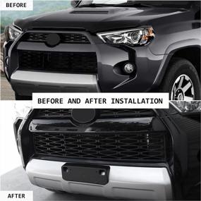 img 1 attached to Voodonala для 4Runner Передний кронштейн крепления номерного знака для Toyota 4Runner 2010-2020, черный ABS