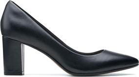 img 3 attached to 👠 Stylish and Sophisticated: Clarks Womens Aubrie Black Leather Women's Pumps – A Must-Have for Every Fashionista
