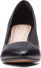 img 1 attached to 👠 Stylish and Sophisticated: Clarks Womens Aubrie Black Leather Women's Pumps – A Must-Have for Every Fashionista