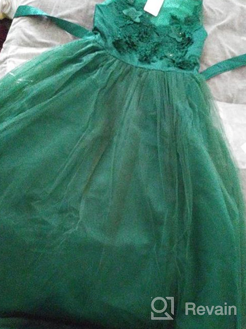 img 1 attached to Girls' Bridesmaid, 👗 Wedding, Pageant, Birthday, Evening Clothing review by Danielle Smith