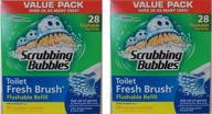🧽 scrubbing bubbles toilet fresh brush flushable refills, citrus scent, 28 count (pack of 2): effortless cleaning for a fresh & hygienic toilet логотип