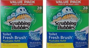 img 1 attached to 🧽 Scrubbing Bubbles Toilet Fresh Brush Flushable Refills, Citrus Scent, 28 Count (Pack of 2): Effortless Cleaning For a Fresh & Hygienic Toilet