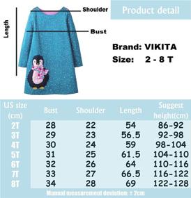 img 3 attached to VIKITA Toddler Dresses Sleeve LH5805 Girls' Clothing : Dresses