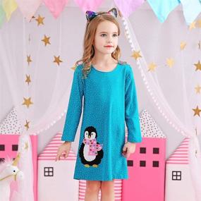 img 1 attached to VIKITA Toddler Dresses Sleeve LH5805 Girls' Clothing : Dresses