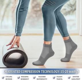img 2 attached to Compression Socks For Women And Men - 15-20 MmHg Circulation Support Ideal For Sports, Running, Cycling, And Pregnancy By CHARMKING