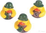 12-pack of party favor camouflage rubber ducks: perfect for your next celebration! logo