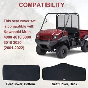 img 2 attached to 🛺 Защитное покрытие сиденья StarknightMT UTV для Kawasaki Mule 3000-4010 (2001-2019): Превосходная совместимость и защита