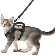 salfse tactical cat harness set with leash for escape proof walking - adjustable 🐾 large cat vest harness with molle patches, soft mesh padding, rubber handle for easy control логотип