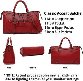 img 1 attached to 👜 Stylish Studded Satchel by Scarleton - Women's Handbags & Wallets at Satchels