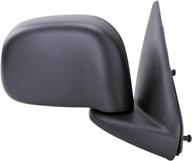 🔴 black tyc 4310331 power heated replacement mirror for dodge ram pickup - passenger side logo