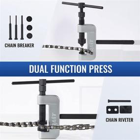 img 3 attached to 🔧 Orion Motor Tech Chain Breaker Tool Kit, 13pc Motorcycle Chain Breaking & Riveting Hand Tool Set, C Frame with 3 Anvils & 6 Break Tips, Bike and Motorcycle Repair Kit for Cam and 25-630 Chains, Black