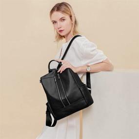 img 3 attached to S ZONE Genuine Leather Backpack Shoulder Women's Handbags & Wallets ~ Fashion Backpacks