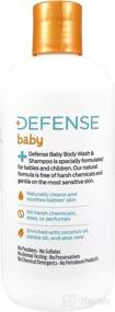 img 2 attached to 🧴 Defense Soap Baby Body Wash Moisturizer & Shampoo - Citrus Tea Tree Eucalyptus Jojoba Aloe Vera - Olive Coconut Oil (2 Pack)
