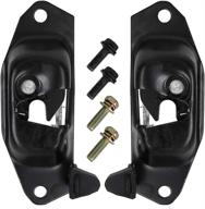 🔒 tailgate latch lever set for 1999-2007 chevy silverado, avalanche, gmc sierra, cadillac escalade - replace # 15921948 15921949 - rear gate lock latch logo