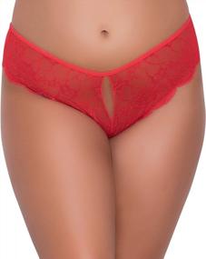 img 4 attached to Flaunt Your Curves In Yandy'S Sexy Plus Size High Waist Cheeky Underwear With Lace Front And Keyhole Crotch