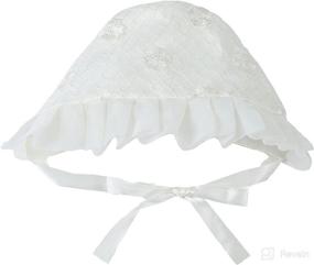 img 3 attached to Bow Dream Christening Baptism Headband Apparel & Accessories Baby Girls