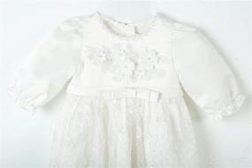 img 1 attached to Bow Dream Christening Baptism Headband Apparel & Accessories Baby Girls