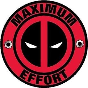 img 1 attached to Виниловая наклейка Deadpool Maximum Effort